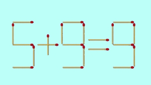 Test de inteligență cu chibrituri | Corectați 5+9=9 mutând un singur băț!