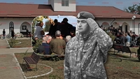 Primele imagini de la înmormântarea generalului Dorin Ioniță. Zeci de persoane i-au fost alături pe ultimul drum