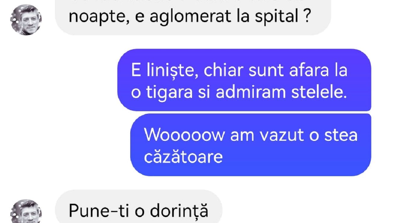 BANC | „Ce faci iubire, cum e tura de noapte?”
