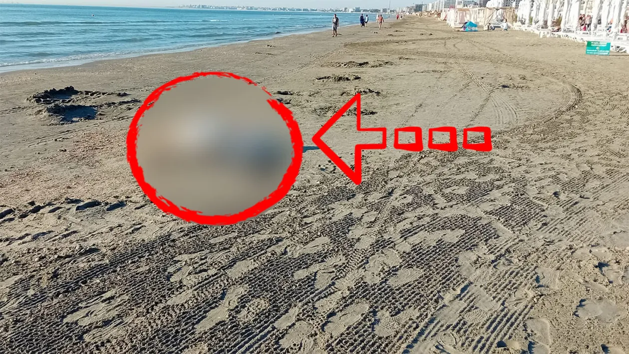 Imagini ireale în stațiunea Mamaia. Ce a fotografiat un turist, pe plajă: Vai de capul nostru! Nu ne mai facem bine!