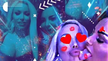 Fostei asistente TV i-au ”dezertat” sânii din sutien  + sărutări +18 cu ”Prințesa manelelor”