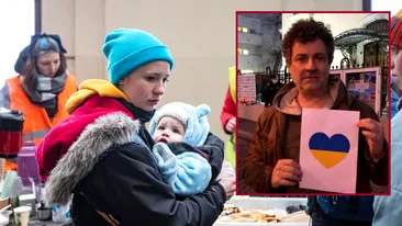 Povestea tulburătoare a familiei de refugiaţi din Ucraina, pe care Mihai Călin a găzduit-o la el în casă: “Au dormit şase zile în baie”
