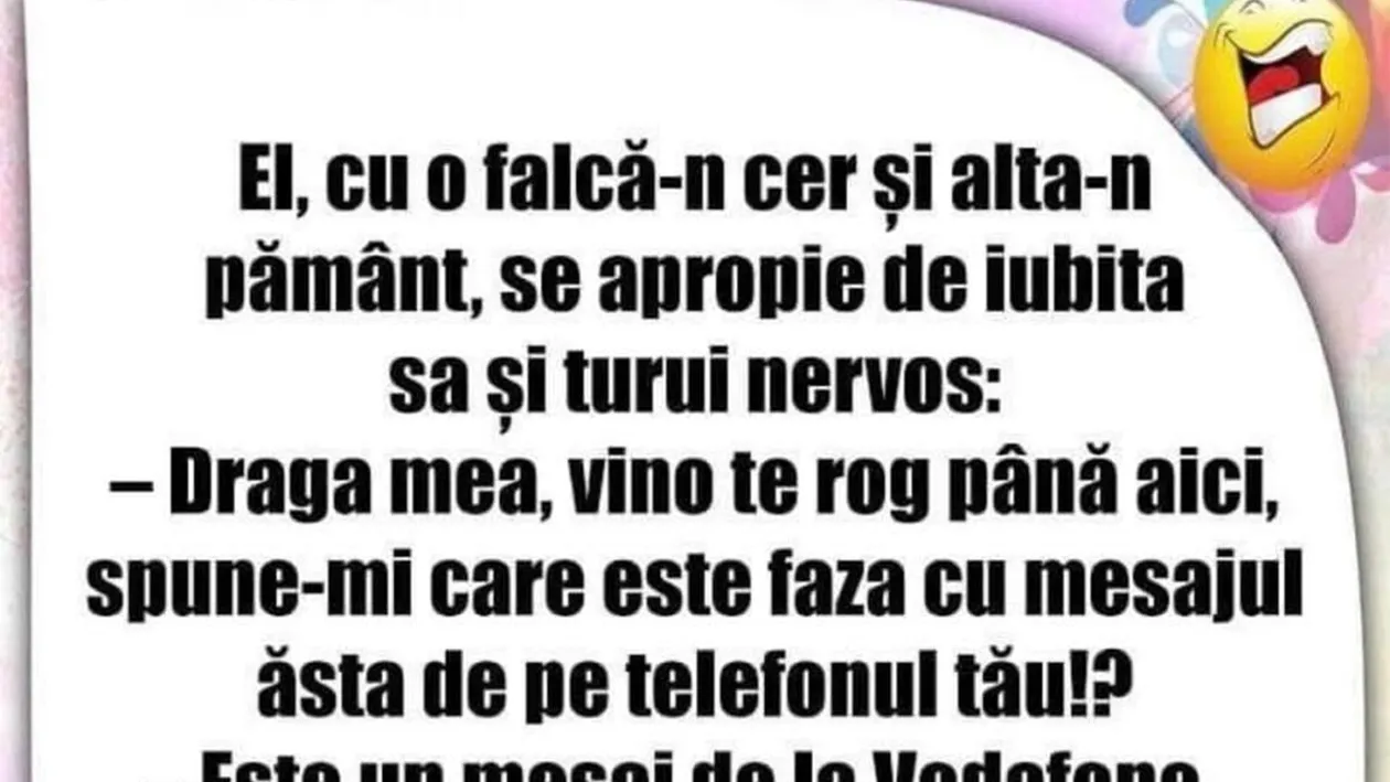 BANCUL ZILEI | Vodafone îți scrie: 'Nu pot să trăiesc fără tine'?!