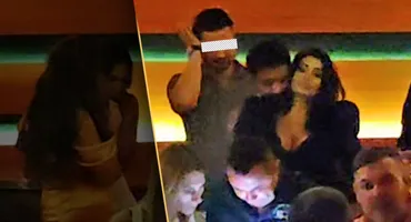 A sărit pe ea în NUBA, a sărutat-o cu foc și a…. Elena Ionescu și decolteul ei XXXL au făcut față cu greu orientalului!