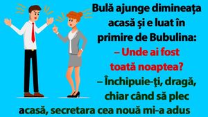 BANC | Bulă ajunge dimineața acasă și e luat în primire de Bubulina