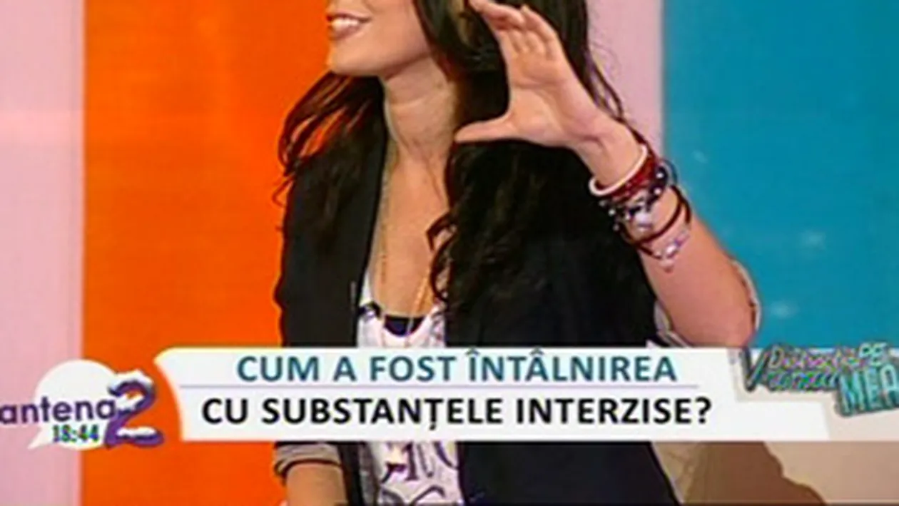 VIDEO Sanziana Negru, despre prima ei betie: Mi-am turnat un pahar intreg de gin si l-am dat peste gat. Am adormit in 10 minute