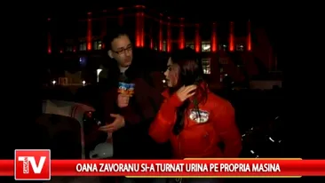 Oana Zavoranu a aruncat urina pe masina