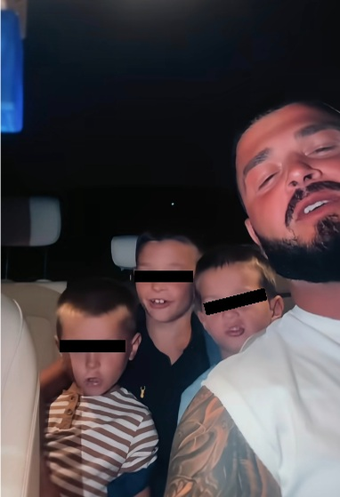 Lorenzo și copiii/ sursa foto: captură video TikTok
