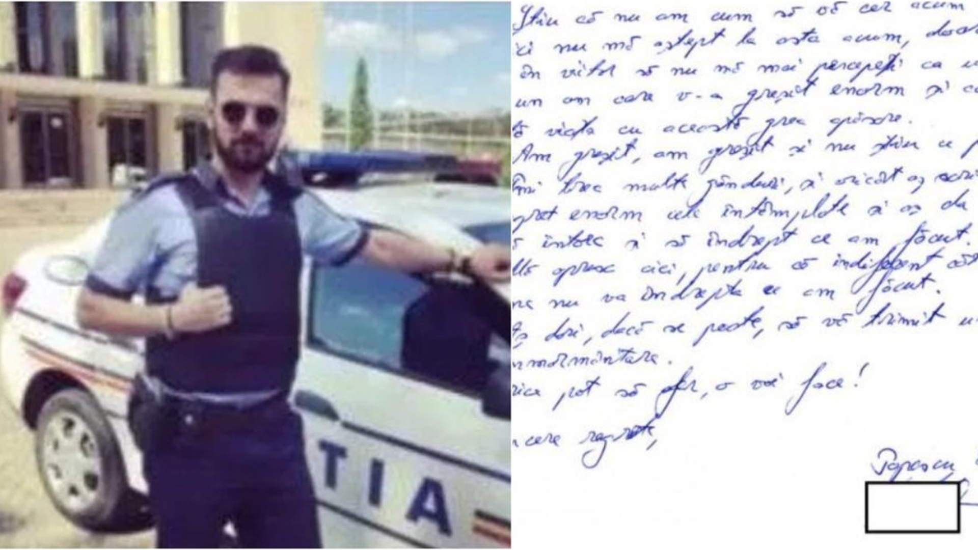 Ce mesaj au primit părintii Raisei de la polițistul care le-a omorât copilul? „Am greșit, nu știu ce pot să mai fac”