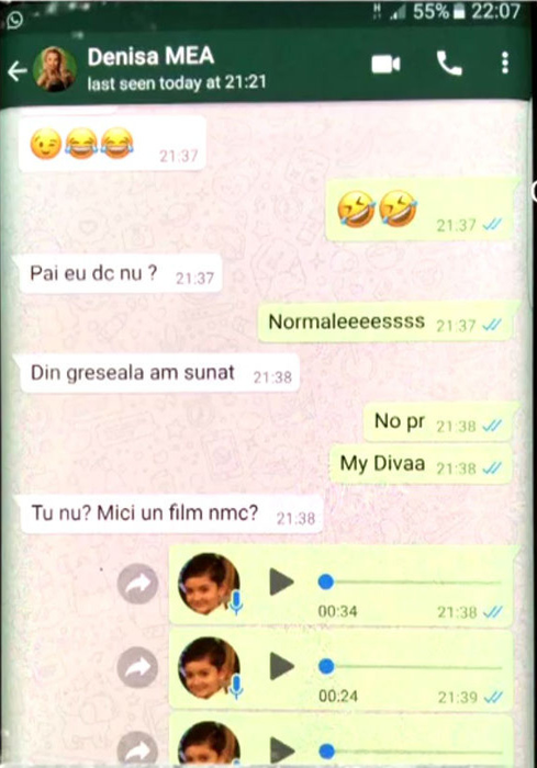 Ce a vorbit Minodora cu Denisa, cu puţin timp în urmă. Acestea sunt mesajele schimbate de ele. Cum se simte Manelista!
