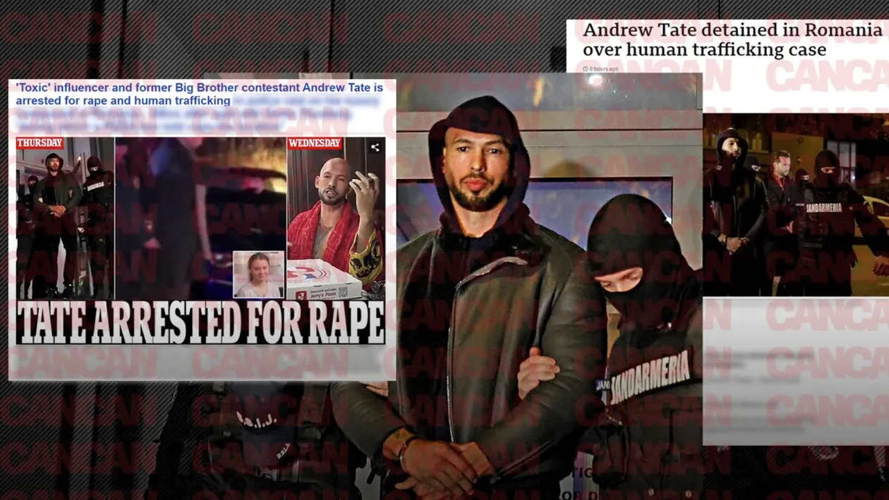 Ce scrie presa internațională despre mega-dosarul de la București. BBC: ”Andrew Tate, reținut în România pentru trafic de persoane”