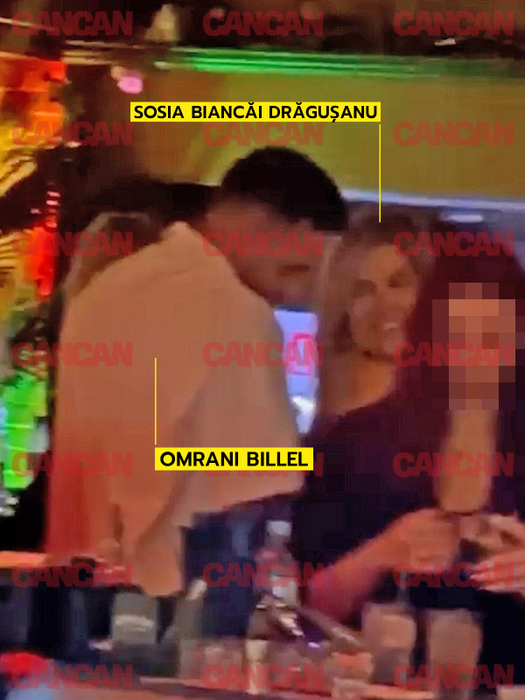 Billel Omrani și sosia Biancăi Drăgușanu