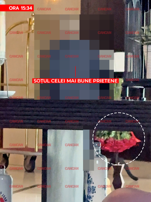 Domnul avea în mână un buchet superb de trandafiri roșii, roșii ca focul!