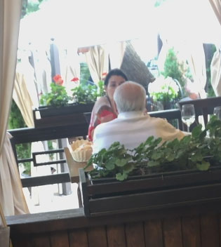 Dan Voiculescu și fiica sa, Camelia, au ieșit la un prânz în doi, la un restaurant select din Capitală