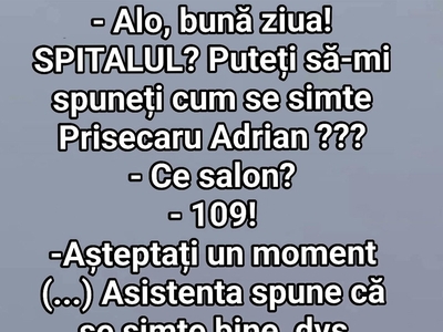 BANCUL ZILEI | Cum se simte pacientul Prisecaru Adrian