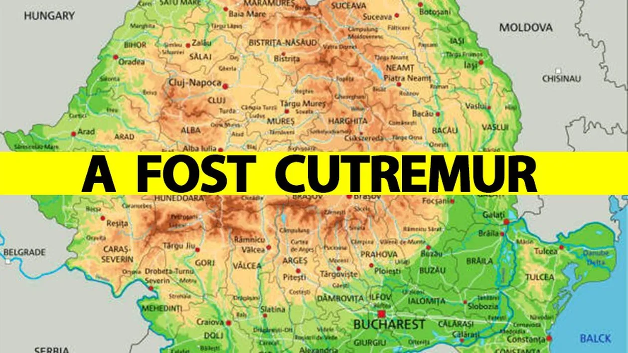 A fost cutremur! România s-a zguduit azi-noapte, la ora 00:22