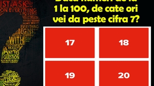 TEST IQ | Dacă numeri de la 1 la 100, de câte ori vei da peste cifra 7?