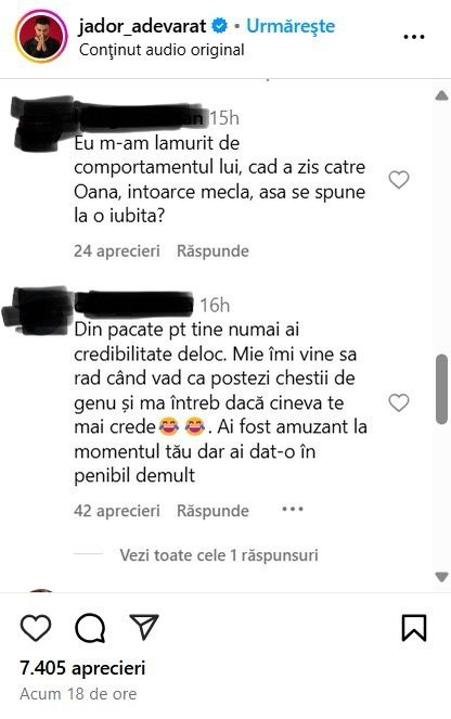 Jador, pulverizat după ce Zanni a dezvăluit că a bătut-o pe Oana Ciocan: „Strategie + Ai devenit cel mai penibil”