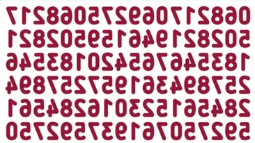 TEST IQ | Doar 1 dintre 10 oameni poate găsi numărul 523 în maximum 15 secunde