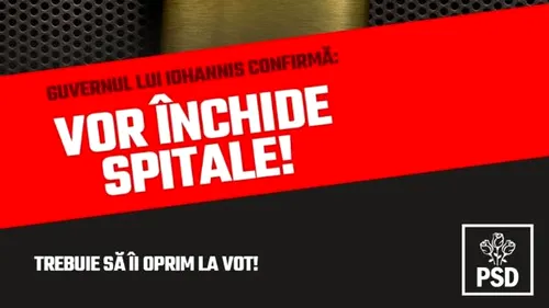PSD, atac devastator: ”PNL recunoaște că urmează închideri și comasări de spitale! Trebuie să îi oprim la vot!”