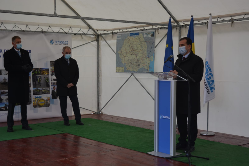 Prima fază a gazoductului BRUA a fost finalizată. Prima reacție a președintelui Klaus Iohannis: „Cel mai ambițios proiect din domeniul energiei”