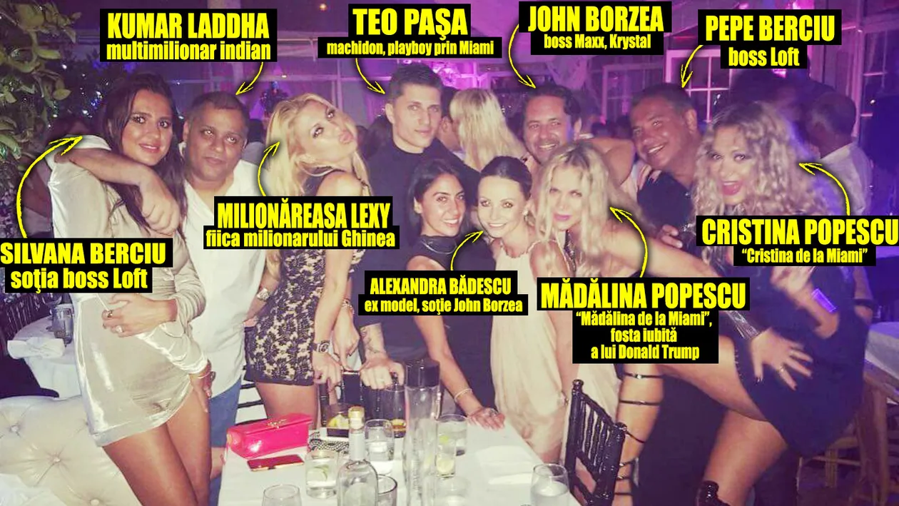 Fosta iubită a lui Donald Trump, bossii LOFT, KRYSTAL şi MAXX au sărbătorit la cald. Milionari români, masa împărătească la cel mai scump restaurant din Miami!
