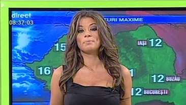 VIDEO Roxana Vancea sfideaza frigul de afara: vine la filmari in pantaloni scurti si ciufulita!