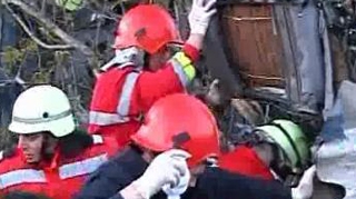 VIDEO Accident grav in Constanta: o masina a fost rupta in doua si a scos un copac din radacini!