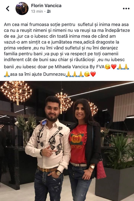 Prima reacţie a presupusului amant al Roxanei Dobre: “Jur că o iubesc din toată inima mea, de când am văzut-o, am simţit că e jumătatea mea”