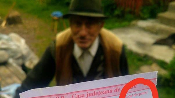 Pensie mizerabilă pentru un bătrân din Arieșeni! Negrea Gheorghe primește pe lună doar…37 de lei