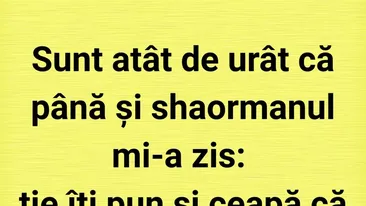 BANCUL ZILEI | Culmea urâțeniei