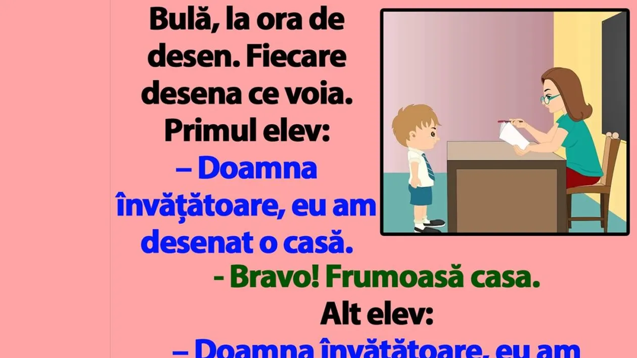 BANC | Bulă, la ora de desen