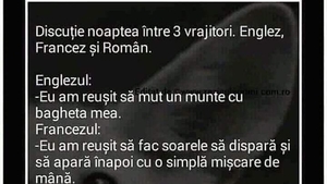 BANCUL ZILEI | Discuție noaptea între 3 vrăjitori: englez, francez și român