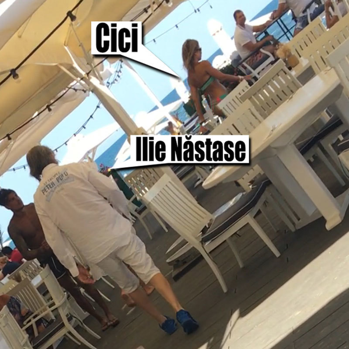 Ilie Năstase merge, uşor, în spatele "amantei" Cici