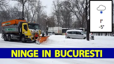 Meteorologii Accuweather au modificat prognoza. Zilele următoare vin ninsorile în București și în celelalte orașe din România
