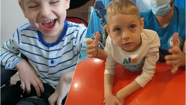 Fiul unui pompier din Caracal are nevoie de ajutor! Andrei are cinci ani și este grav bolnav