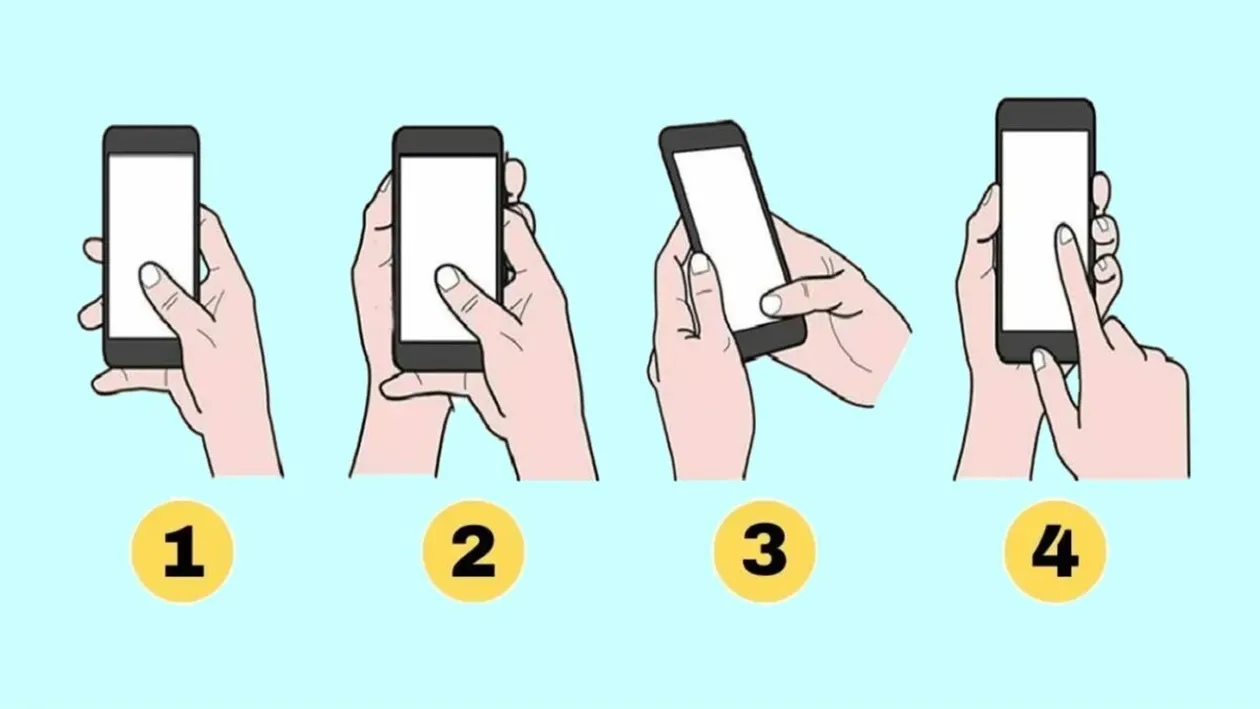 Test de personalitate | Tu cum ții smartphone-ul în mână? Răspunsul îți va spune ce fel de om ești, de fapt