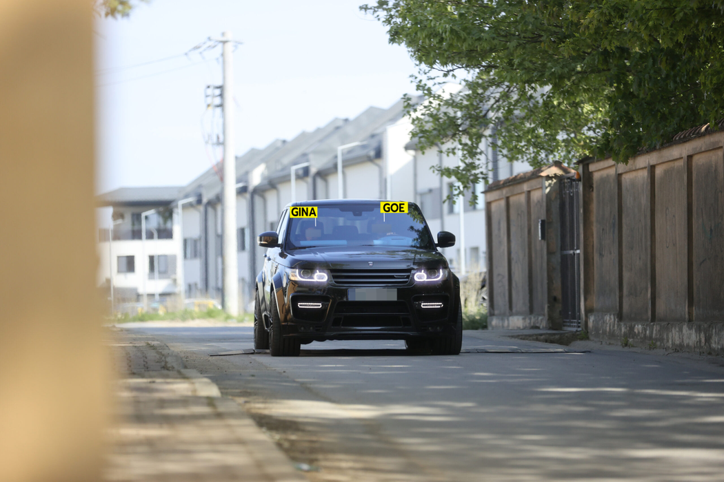 Goe și Gina, în mașina Range Rover Sport Mansory (Foto: CANCAN.RO)