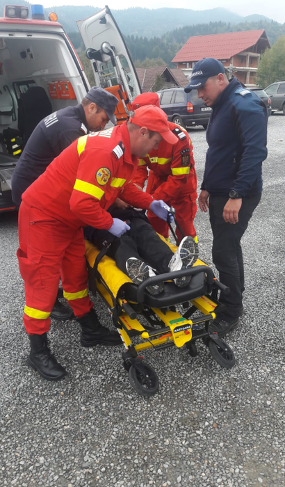 Turistul maghiar a fost transportat la spital