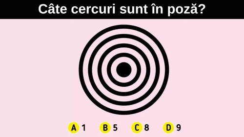 Test IQ | Numai geniile adevărate văd câte cercuri sunt în această poză, în doar 5 secunde!