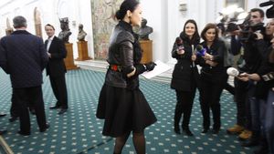 Tot ce nu s-a vazut la prima aparitie publica a Andreei Marin. "Zana" a lacrimat in timp ce fredona un cantec cu versuri triste