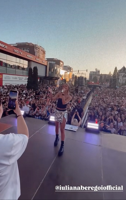 Iuliana Beregoi, acuzată că are „aere” de vedetă. Ce ar fi făcut la un concert din Piatra Neamț/ sursă foto: TikTok