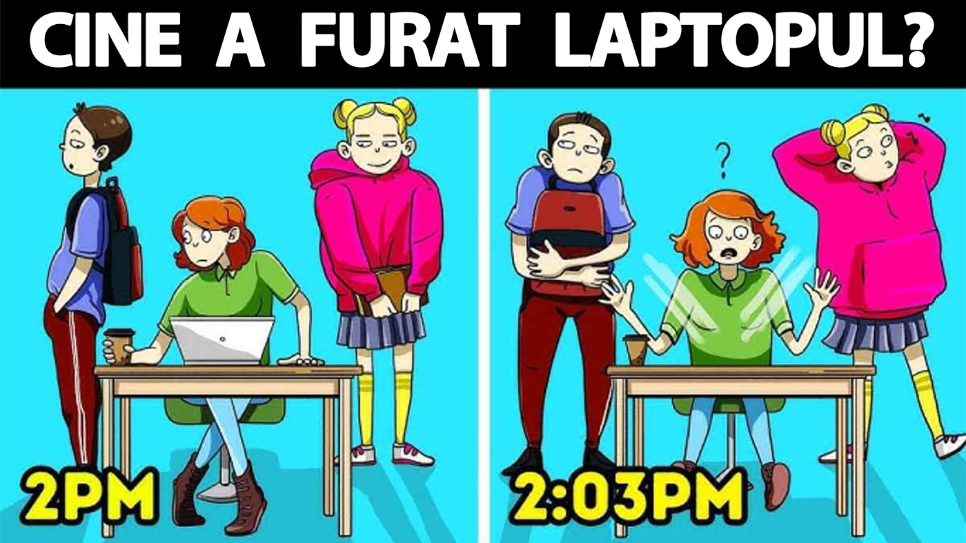 Test de inteligență | Cine a furat laptopul?