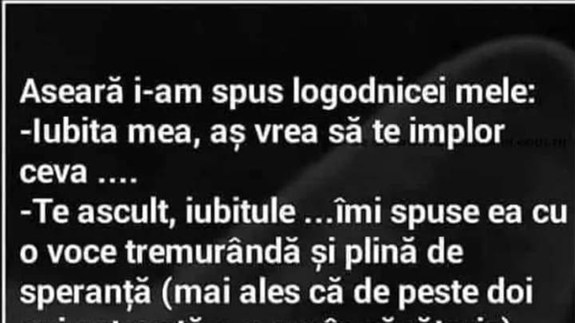 BANCUL ZILEI | Logodnica nerăbdătoare