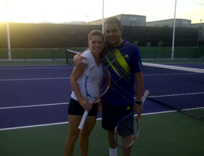 La început, Firicel Tomai a avut o relaţie foarte bună cu Simona Halep