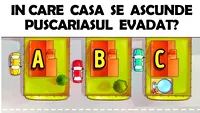 Test IQ exclusiv pentru genii | Un pușcăriaș a evadat și se ascunde într-una dintre aceste 3 case. În care?