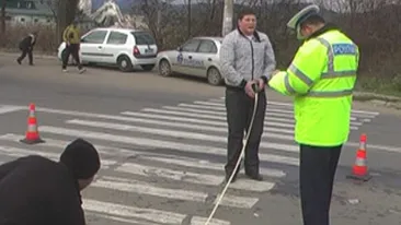 O femeie de 35 de ani a fost lovita de o masina pe o trecere de pietoni din Slatina