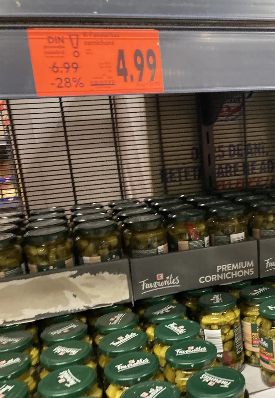 Ce preț are un Borcan de castraveți la Kaufland / Foto: Cancan