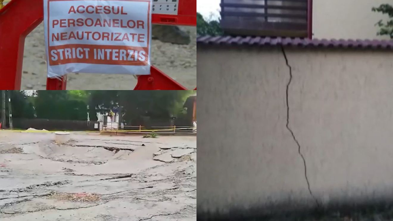 Slănic Prahova a început să se scufunde. Calvarul prin care trec localnicii: „Evoluția este agresivă”