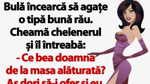 BANC | Bulă încearcă să agațe o tipă bună rău. Cheamă chelenerul și îl întreabă